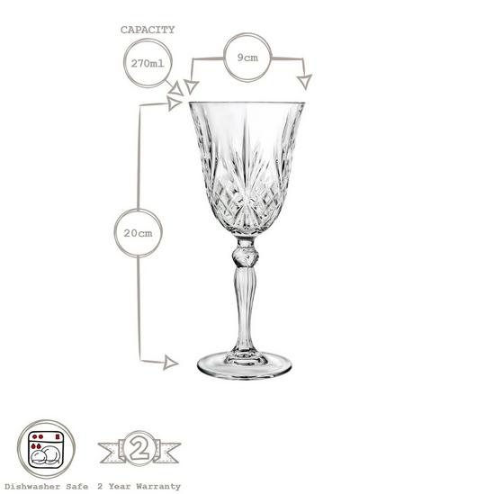 RCR Crystal RCR Crystal Melodia Red Wine Glasses - 270ml - Pack of 6 3