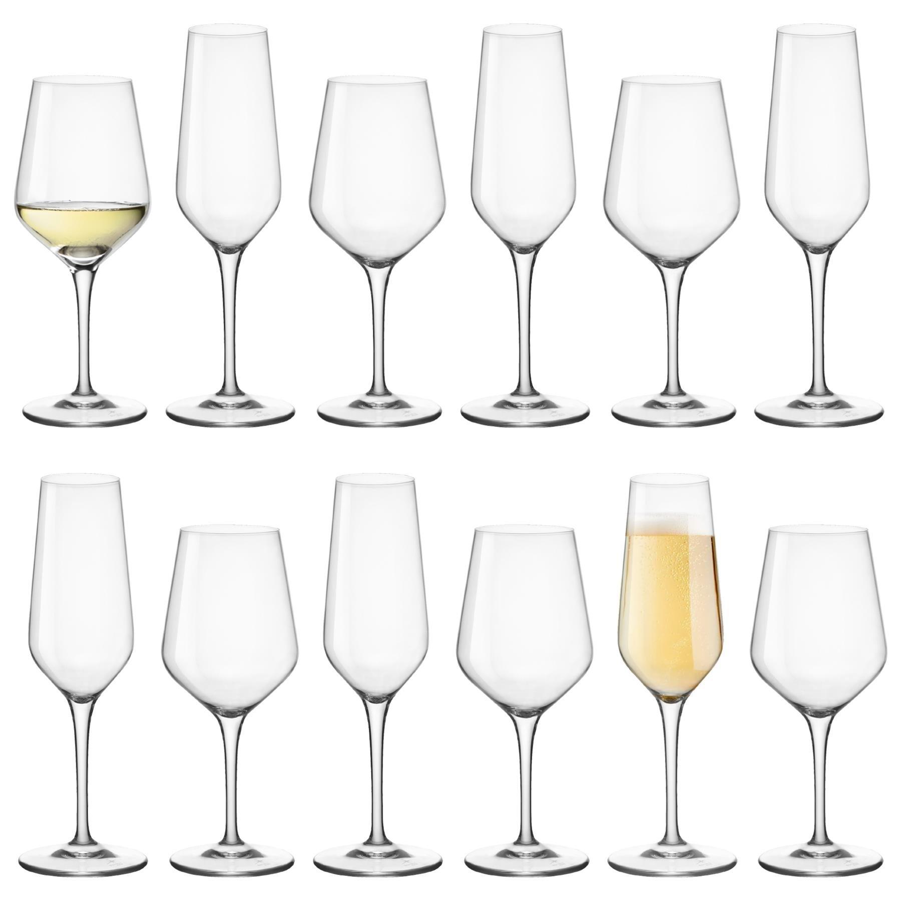 12pc Electra Wine Glasses & Champagne Flutes Set