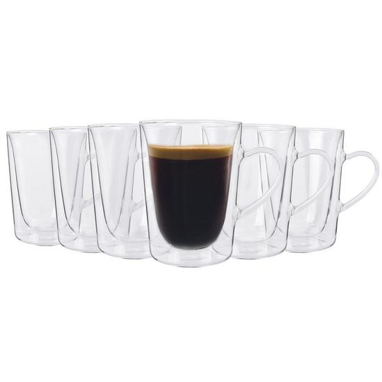 Rink Drink Double Walled Coffee Glasses - 285ml - Pack of 6 1