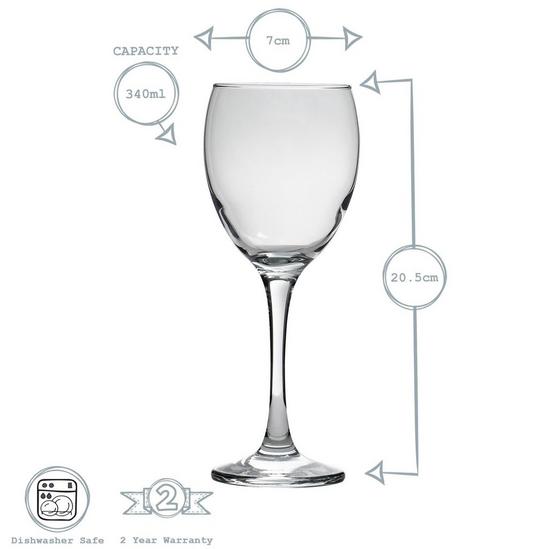 Argon Tableware 48 Piece Classic Wine Glasses Set 3