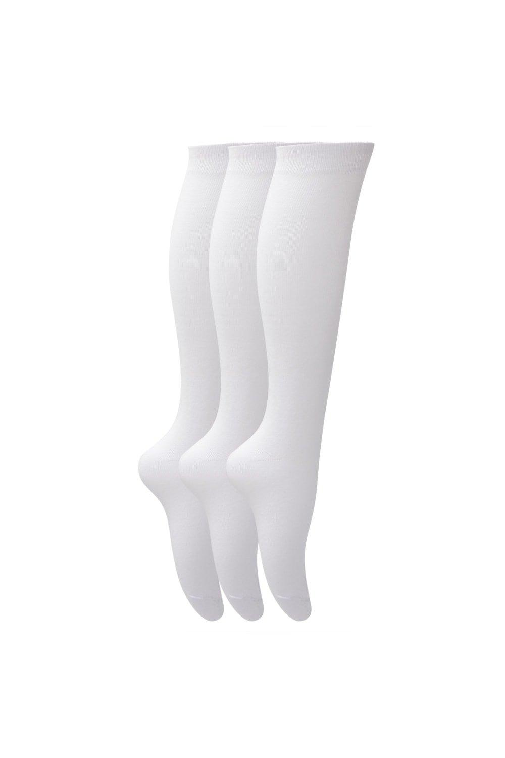 Plain Knee High School Socks (Pack Of 3)