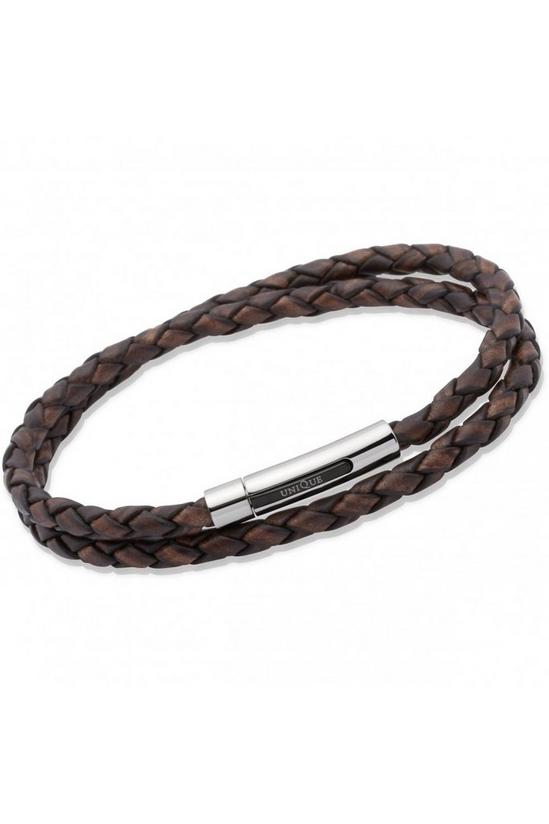 Unique & Co Antique Dark Brown Leather Bracelet Bracelet - B171Adb/21Cm 1