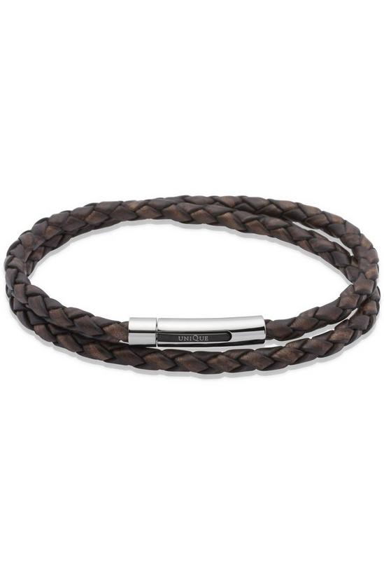 Unique & Co Antique Dark Brown Leather Bracelet Bracelet - B171Adb/21Cm 2