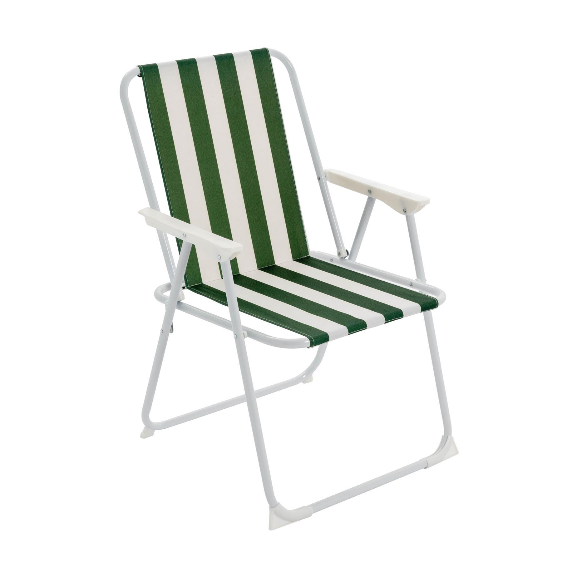 Folding Metal Beach Chair | By Harbour Housewares