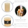 Nicola Spring Round Vanilla Pillar Candles 215 Hours Cream Pack of 3 thumbnail 2