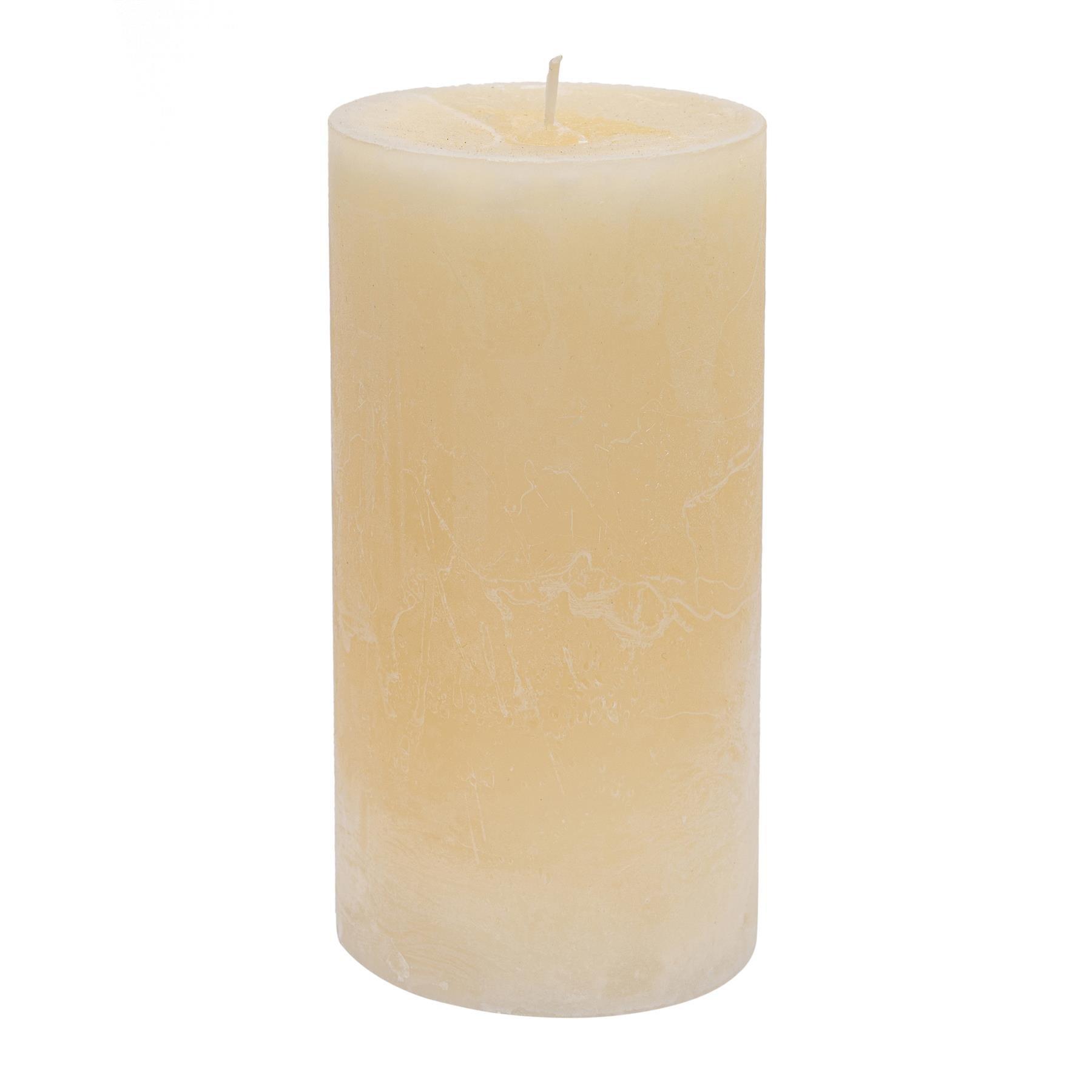 Vanilla Scented Pillar Candle brown