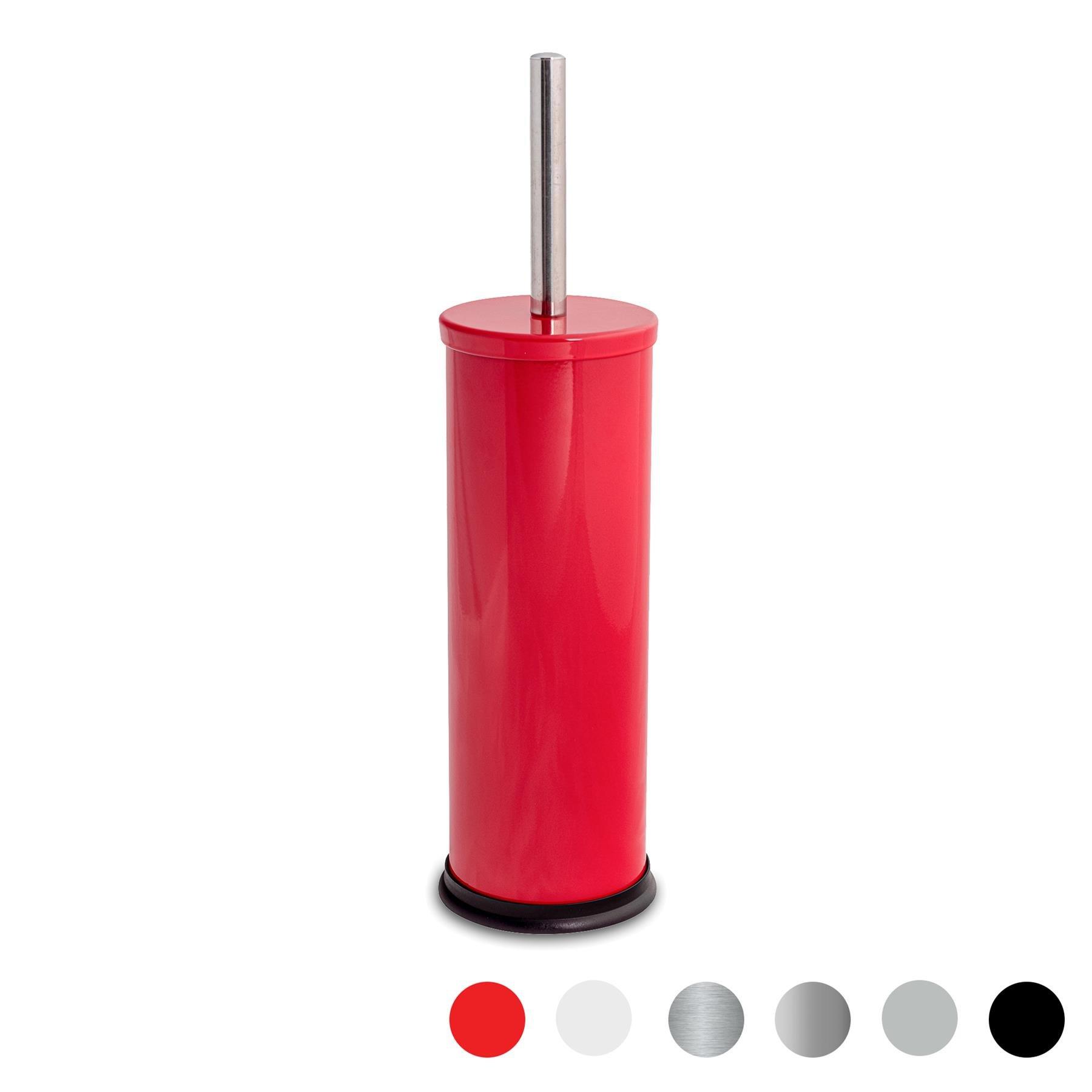 Free Standing Toilet Brush and Holder red