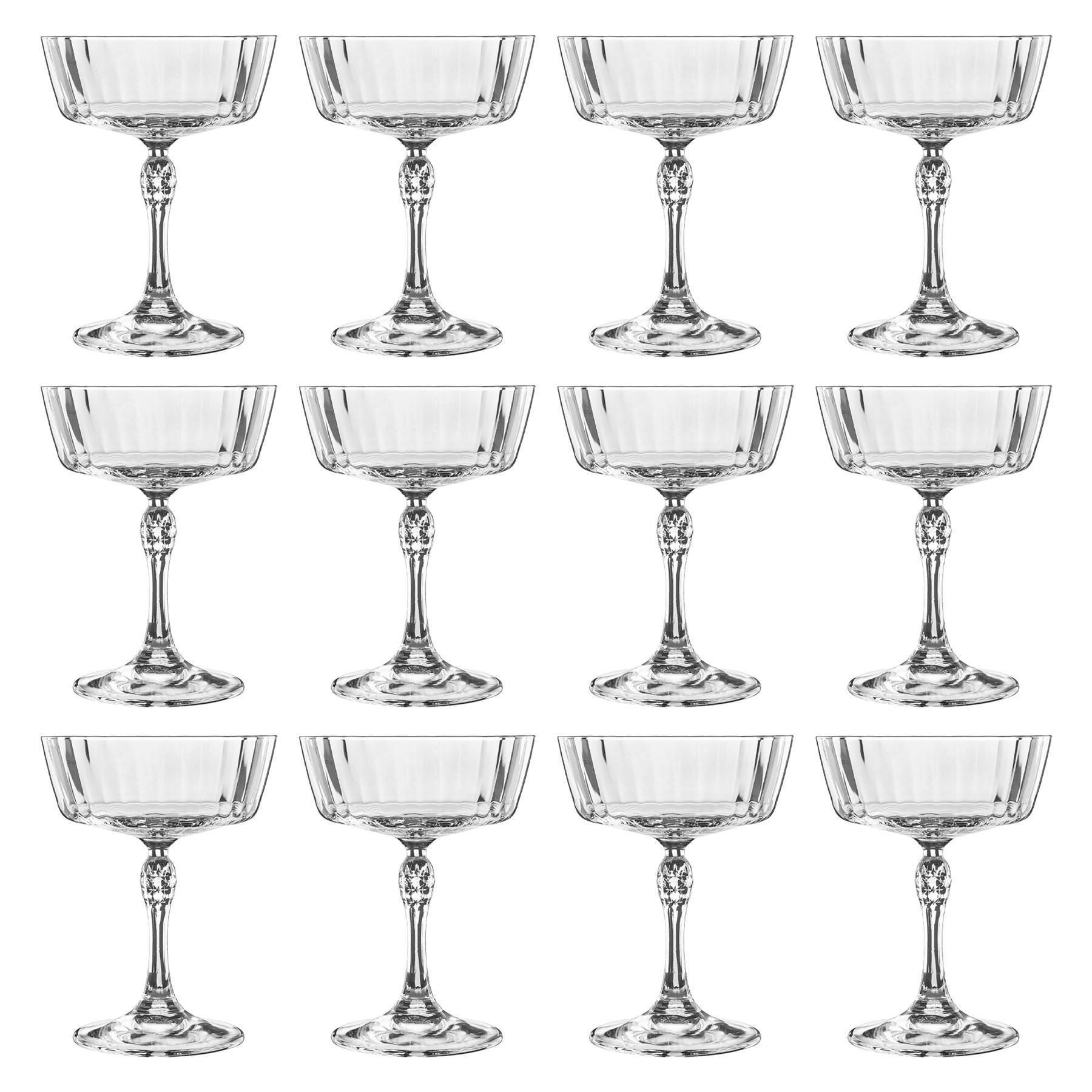 America '20s Champagne Cocktail Saucers - 275ml - Clear - Pack of 12