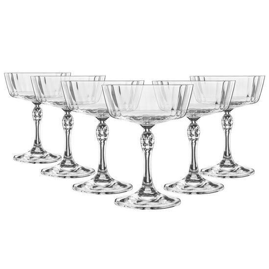 Bormioli Rocco America '20s Champagne Cocktail Saucers - 275ml - Clear - Pack of 6 1