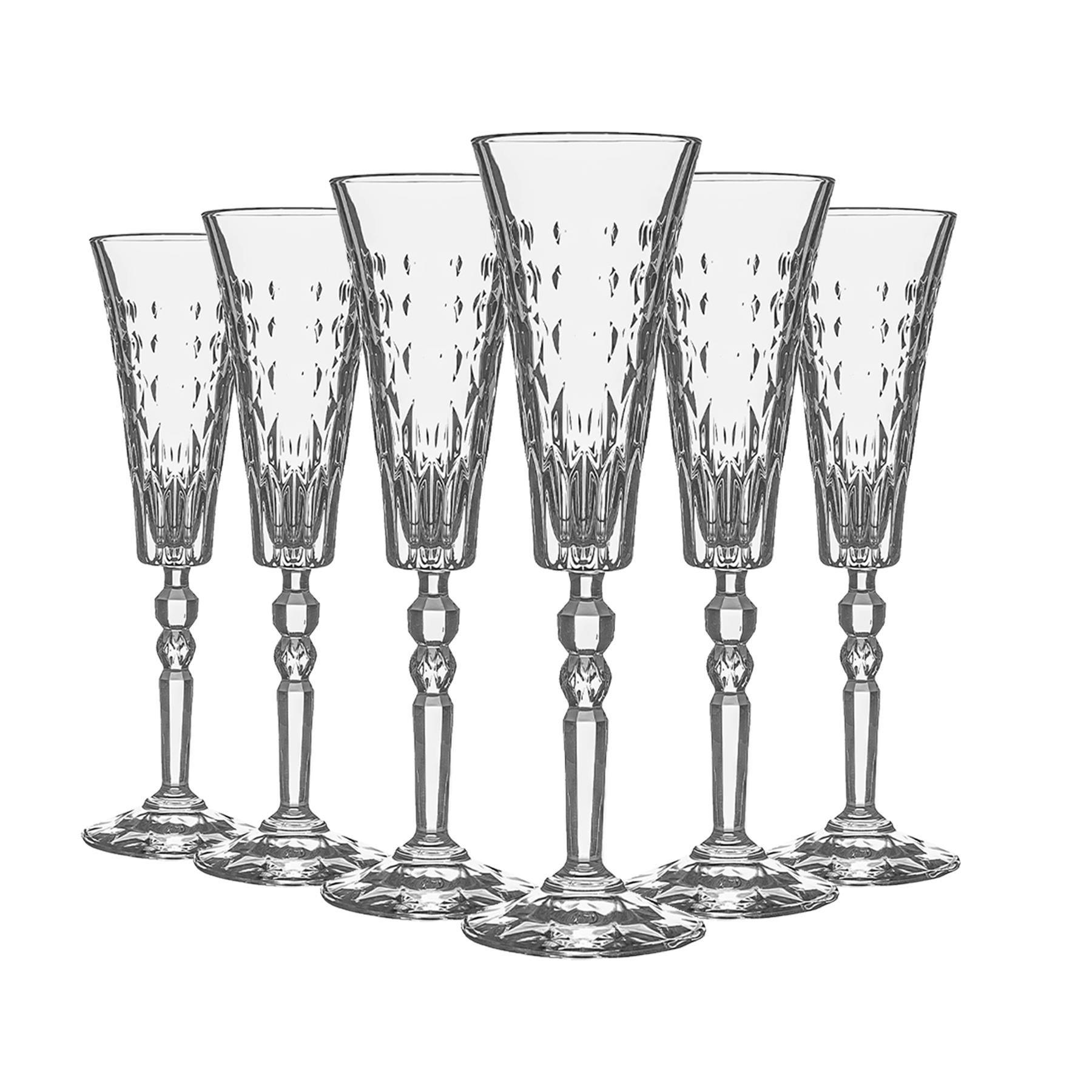 12 Piece Marilyn Champagne Flutes Set 169ml
