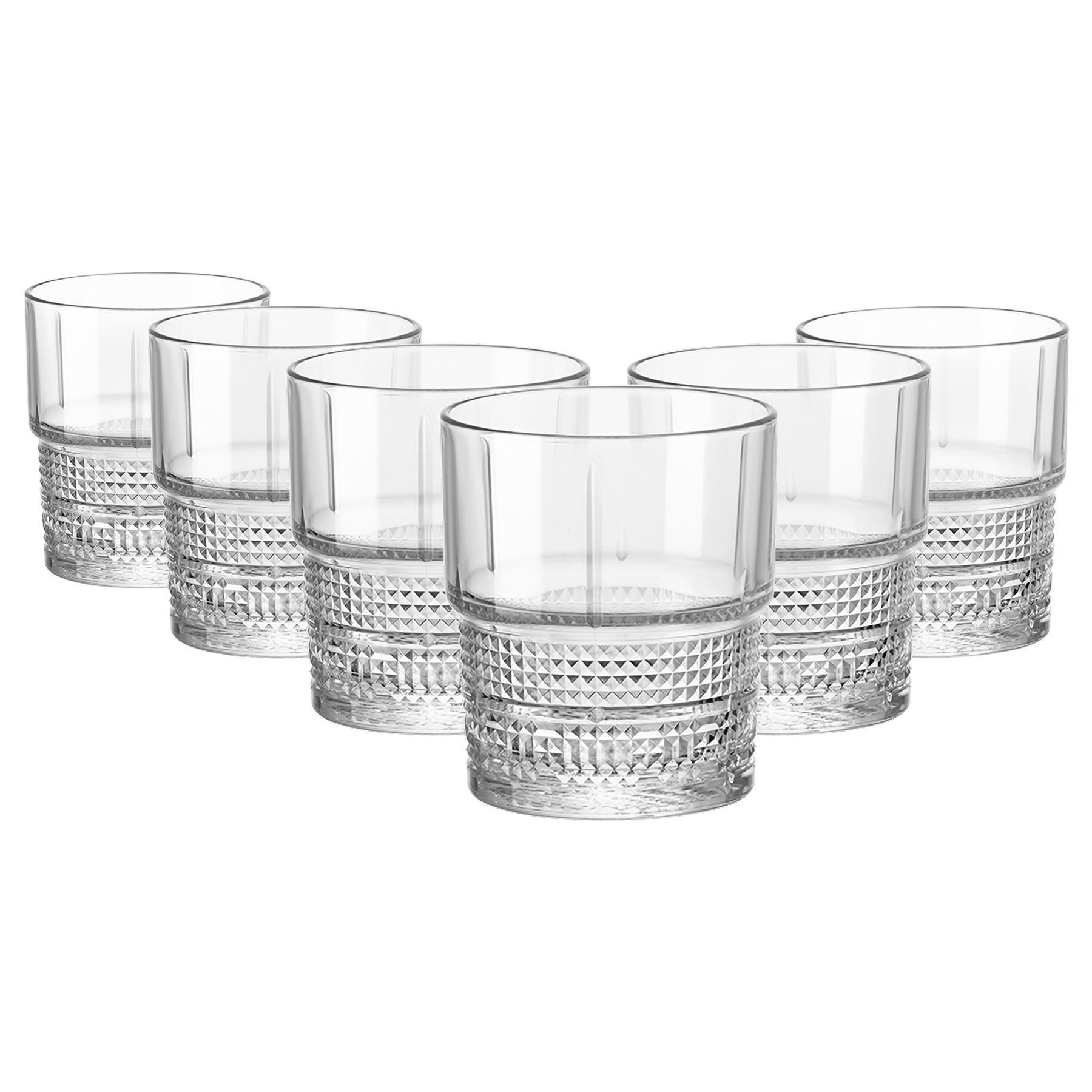 Bartender Novecento Double Whisky Glasses - 370ml - Pack of 12