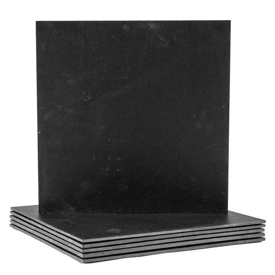 Argon Tableware Linea Square Slate Placemats 33cm Pack of 6 1