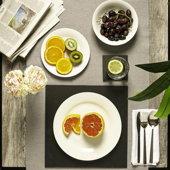 Argon Tableware Linea Square Slate Placemats 33cm Pack of 6 6