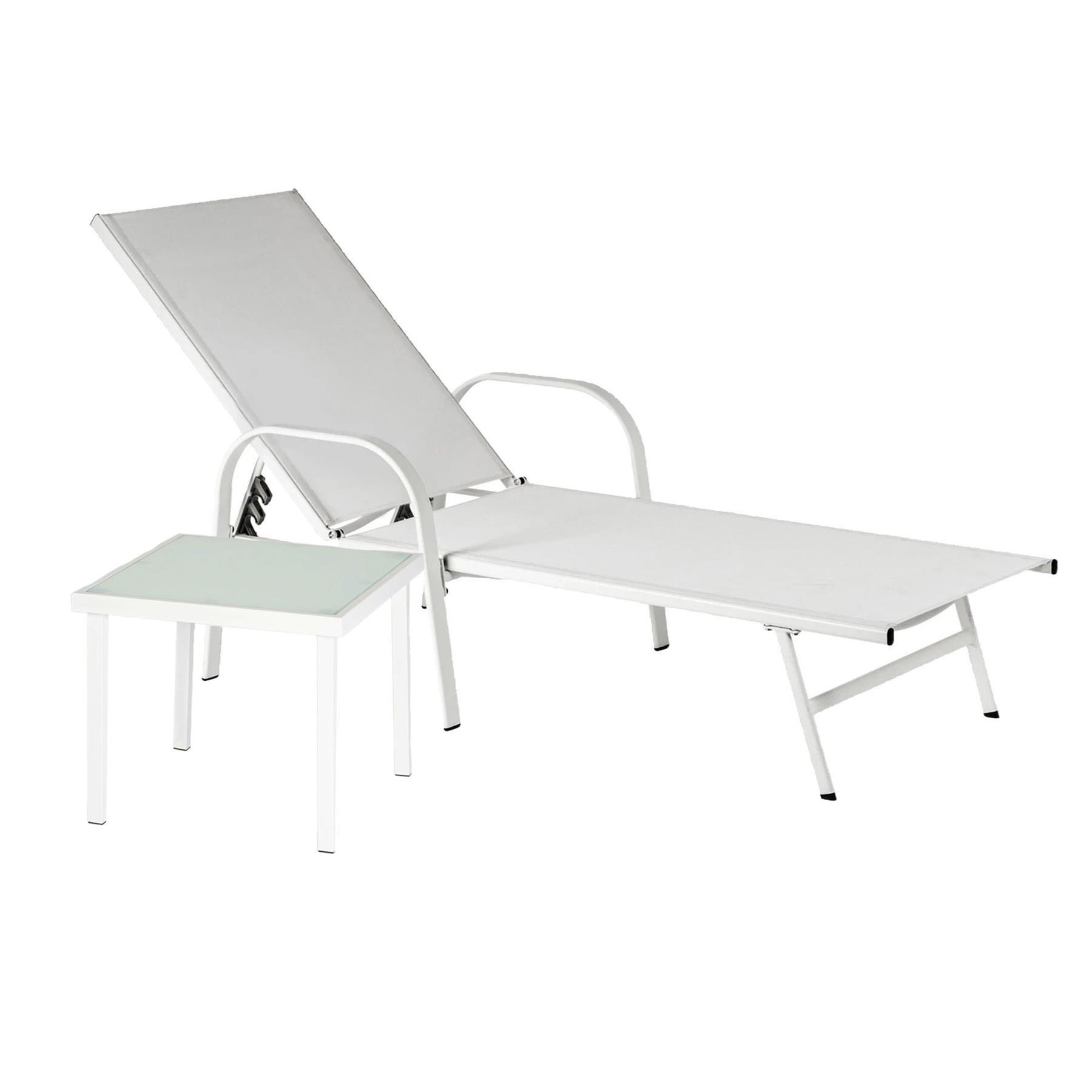 Sussex Sun Lounger and Side Table Set