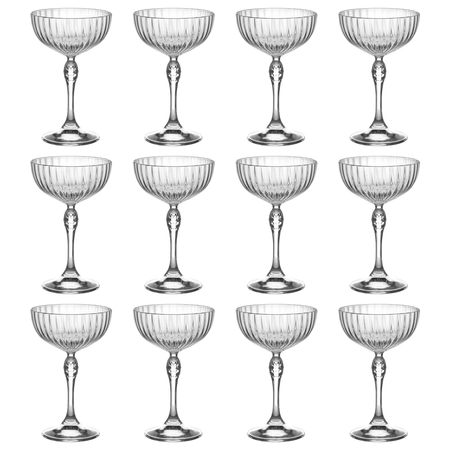 America '20s Champagne Cocktail Saucers - 230ml - Clear - Pack of 12