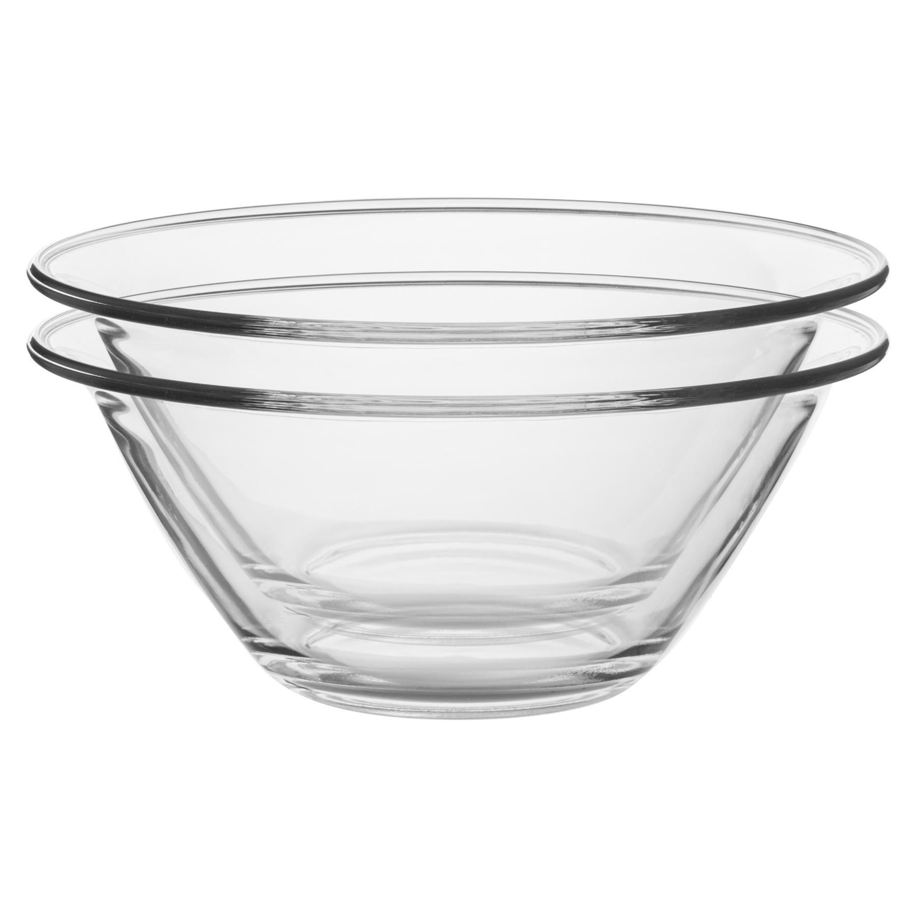 Mr Chef Glass Nesting Mixing Bowls 4 Litres Pack of 6