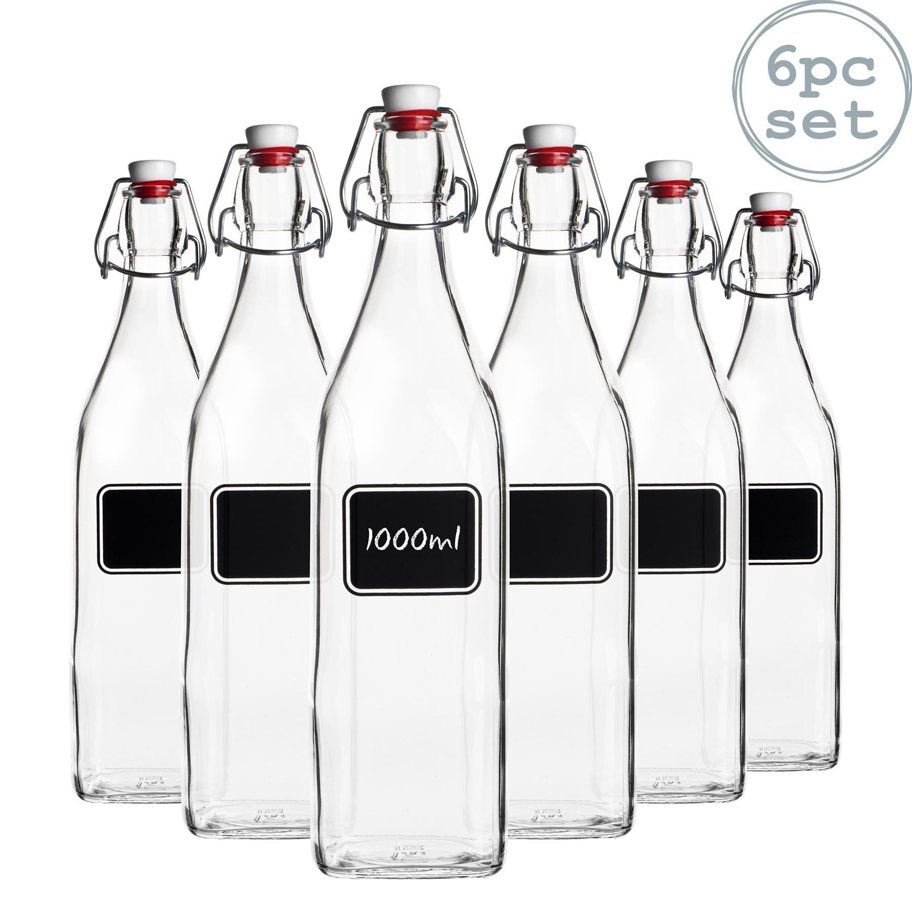 Lavagna Decorative Bottles with Chalkboard Label 