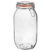 Argon Tableware Glass Storage Jars with Heart Labels 2L Clear Pack of 6 thumbnail 4