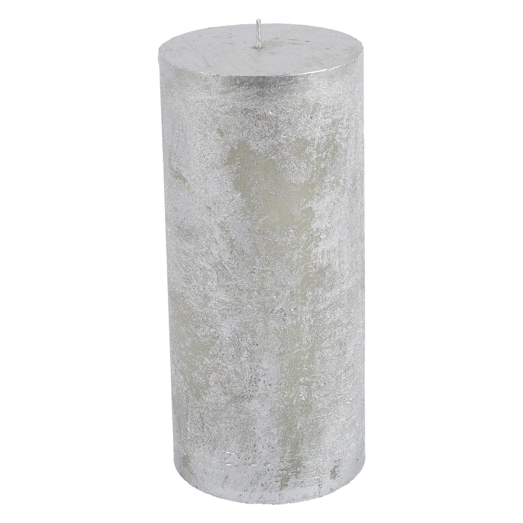 Unscented  Pillar Candle gray