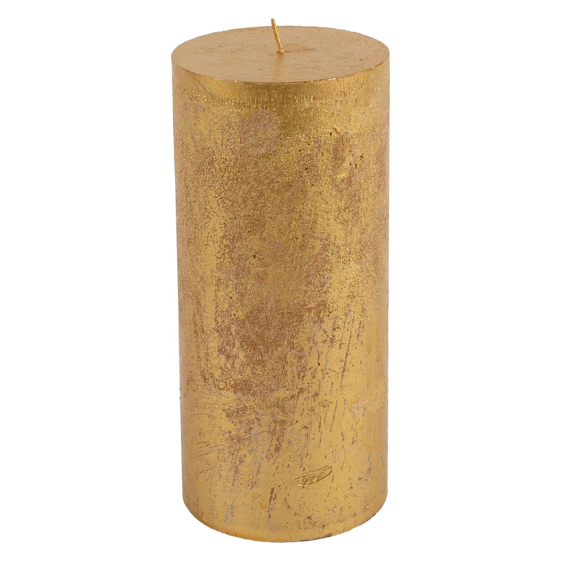Unscented  Pillar Candle yellow