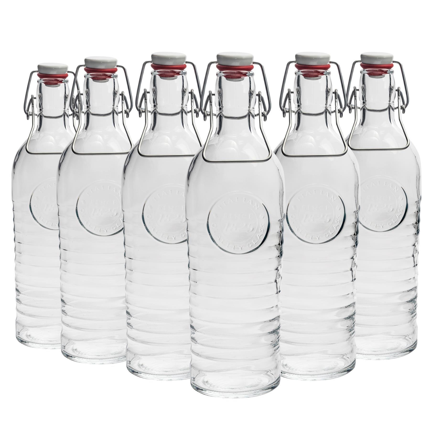Officina 1825 Glass Swing Bottles - 1.2 Litre - Pack of 24