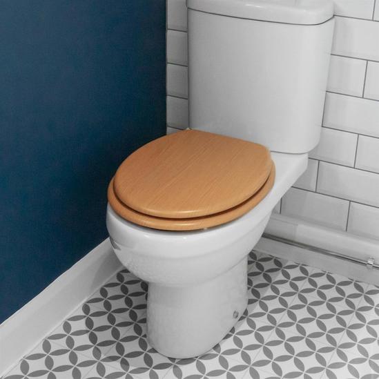 Harbour Housewares Wooden Soft Close Toilet Seats Pack of 2 5