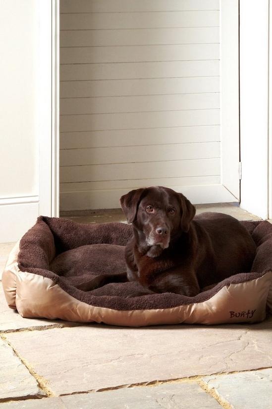 Bunty Deluxe Soft Washable Dog Pet Warm Basket Bed Cushion with Fleece Lining 3