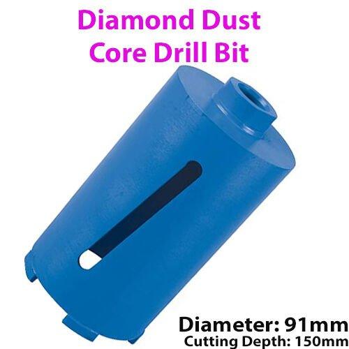 91mm x 150mm Diamond Core Drill Bit Hole Cutter For Brick Wall / Concrete Block