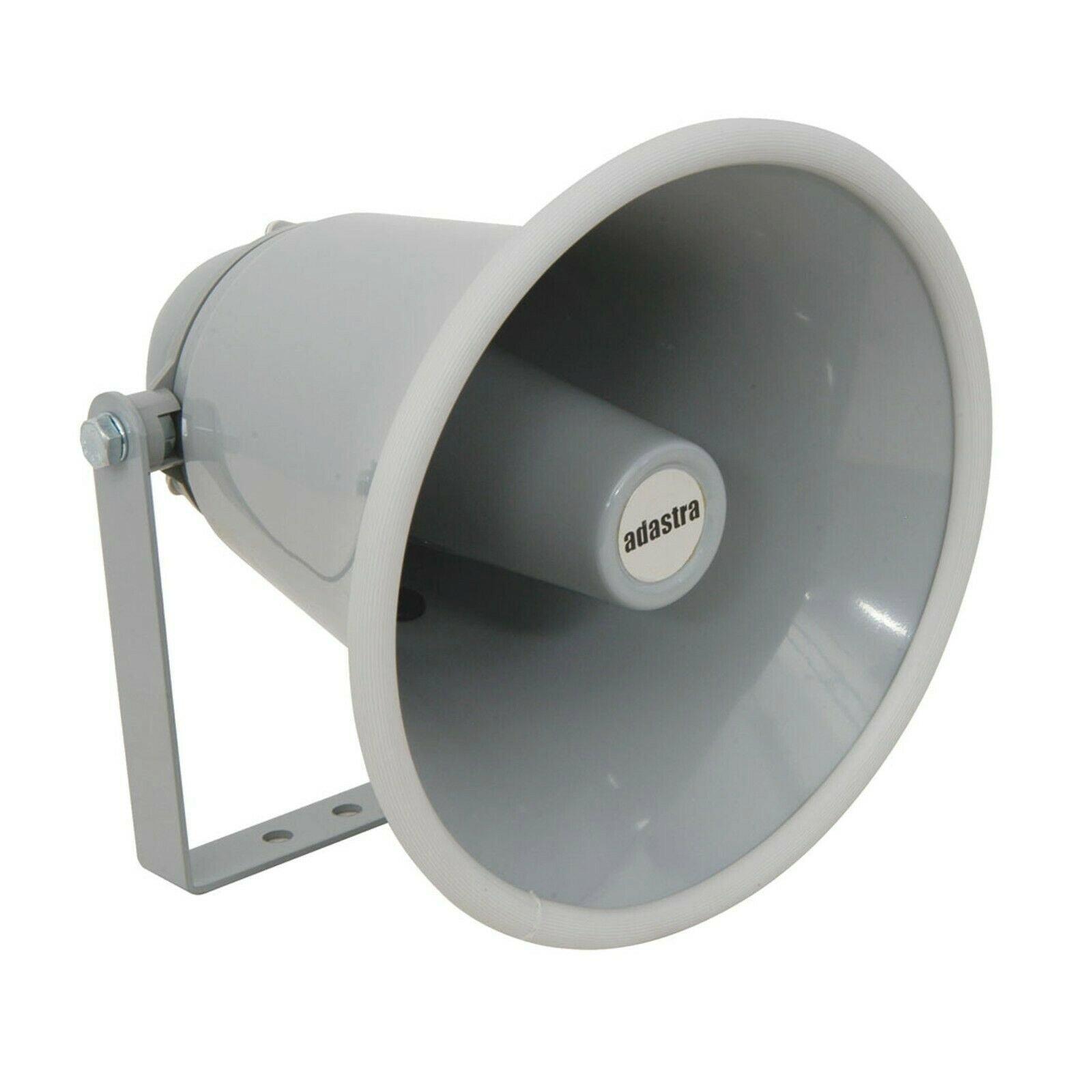 QTY 2 Pair 15W 8 Ohms Aluminium Horn Megaphone Speaker Mount & Cable Supplied