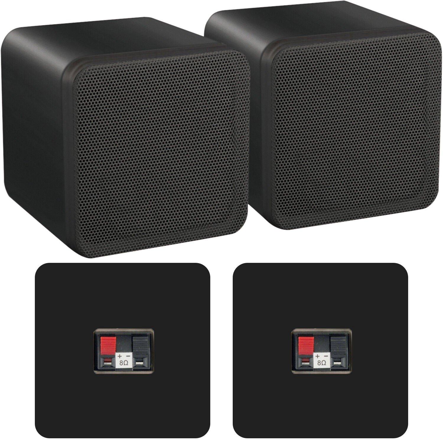 Wireless Bluetooth Amplifier & 80W Background Speaker Kit Home Cinema HiFi Amp