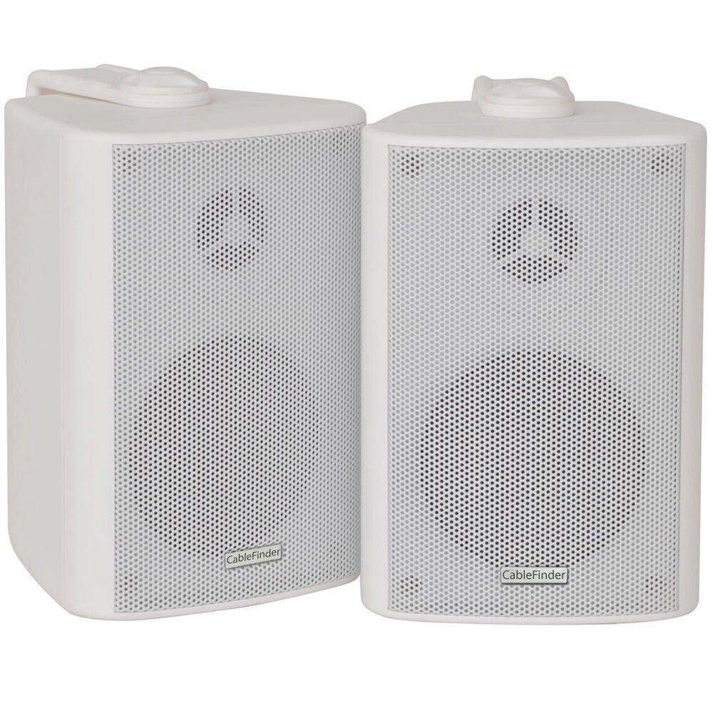 Wireless Bluetooth Amplifier & 2x 60W Wall Mounted Speaker Kit HiFi Amp System