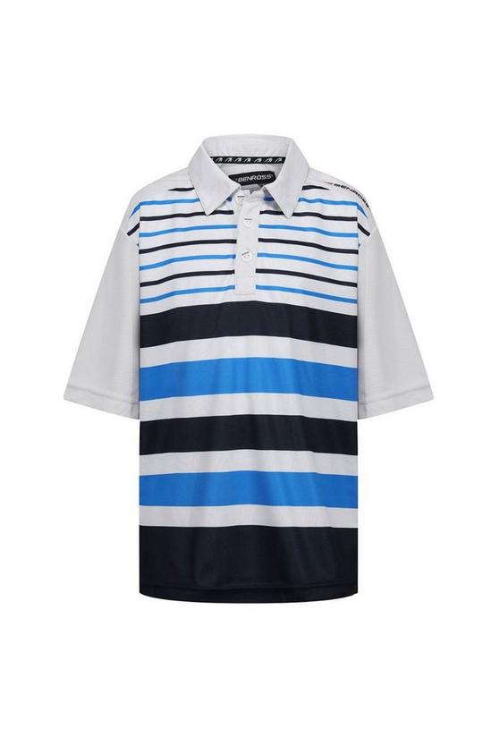 Benross 'Block Stripe' Polo T-Shirt 1