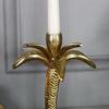 Melody Maison Gold Metal Palm Tree Candle Holder thumbnail 6