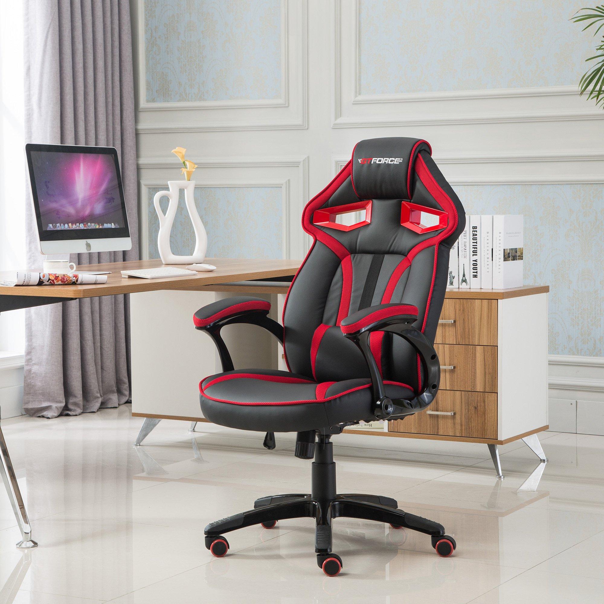 Roadster 1 Office, Adjustable Lumbar Support Faux Leather Gaming Chair