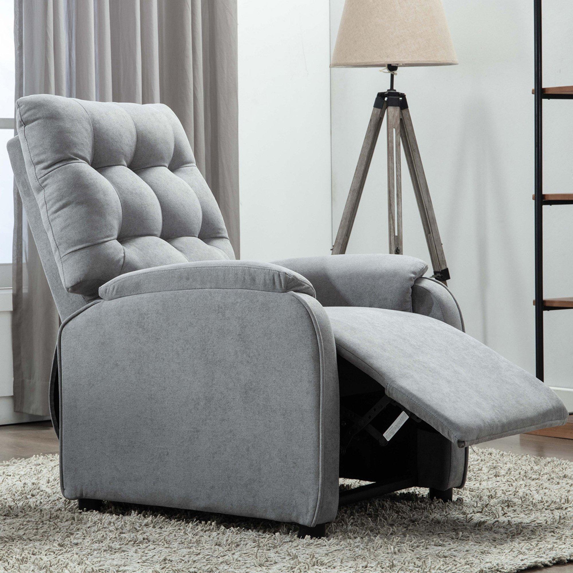 Charlbury Fabric Pushback Recliner Armchair Sofa Fireside Chair