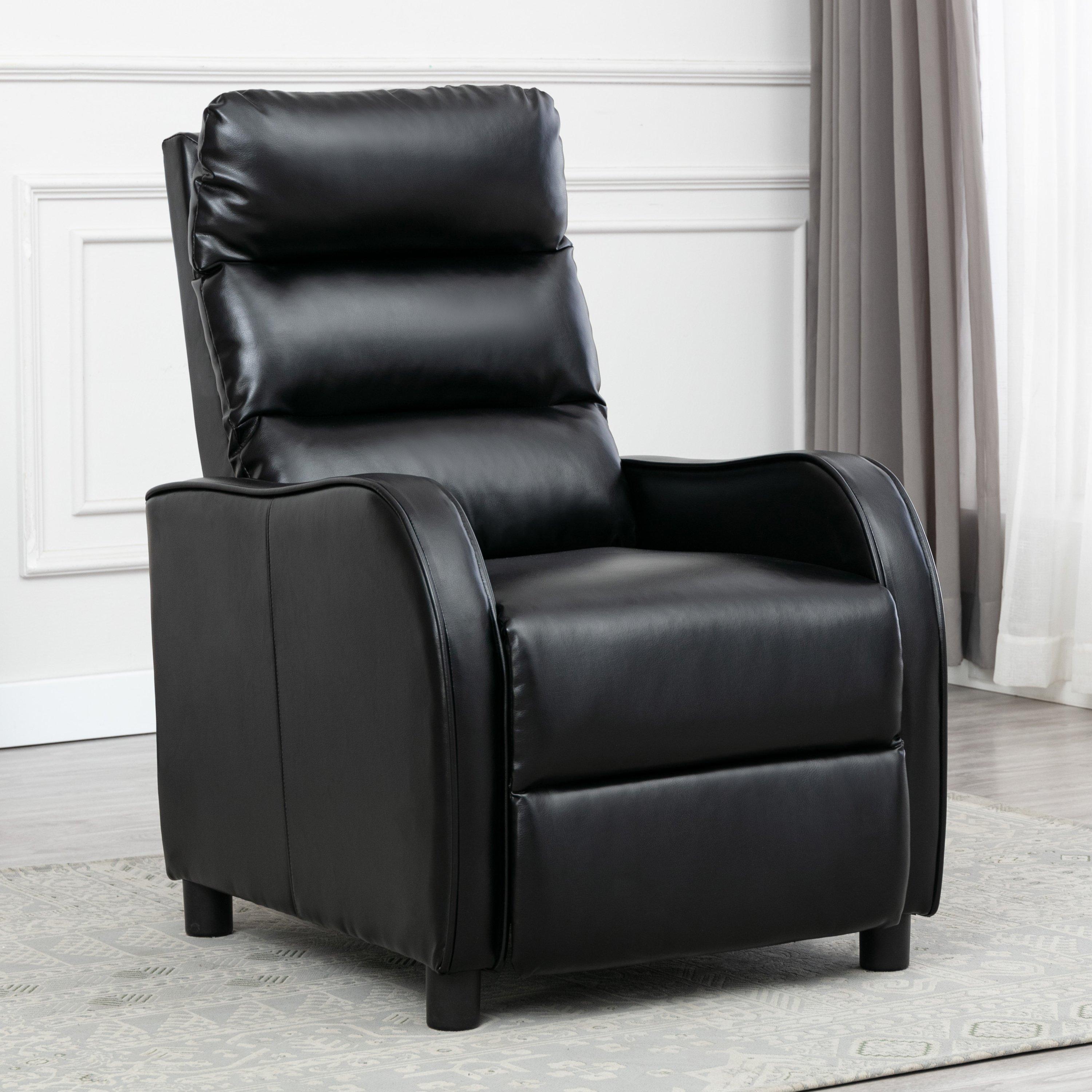 Selby Bonded Leather Pushback Armchair Gaming Recliner Chair