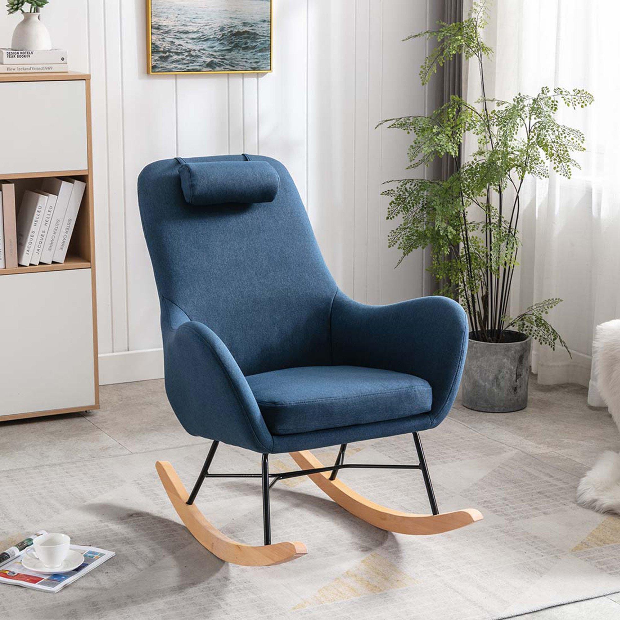 Axel Occasional Fabric Living Room Modern Accent Rocking Chair