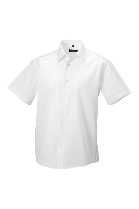 Russell Collection Short Sleeve Tailored Ultimate Non-Iron Shirt 1