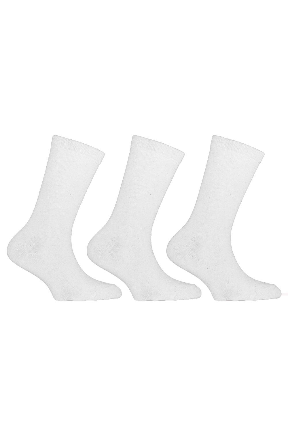 Plain Cotton Rich School Socks (Pack Of 3)