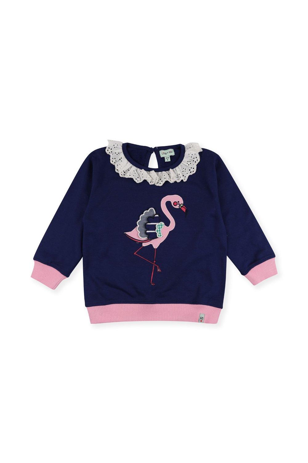 Applique Flamingo Sweatshirt