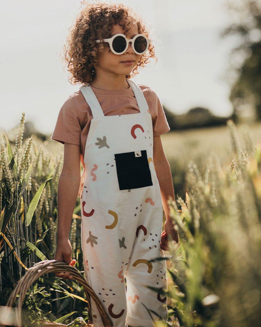 Silouettes Print Shortie Dungaree