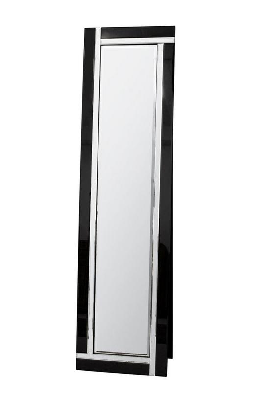 MirrorOutlet 'Aston' Black All Glass Venetian Full Length Cheval Mirror 150 x 40 CM 2