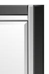 MirrorOutlet 'Aston' Black All Glass Venetian Full Length Cheval Mirror 150 x 40 CM thumbnail 3