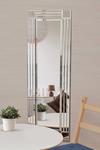 MirrorOutlet 'Milton' All Glass Bevelled Square Corner Dress Wall Mirror 120 x 40 CM thumbnail 1