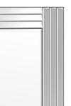 MirrorOutlet 'Oakley' All Glass Triple Edge Bevelled Full Length Cheval Mirror 150 x 40 CM thumbnail 3
