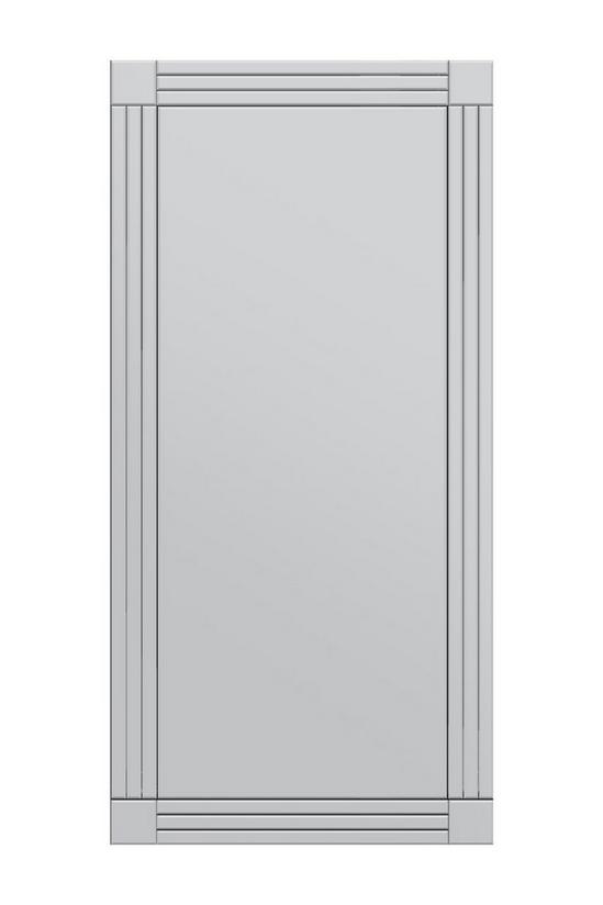 MirrorOutlet 'Milton' All Glass Bevelled Square Corner Full Length Wall Mirror 174 x 85 CM 2