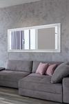 MirrorOutlet 'Austen' White Elegant Full Length Wall Mirror 160cm x 73cm thumbnail 1