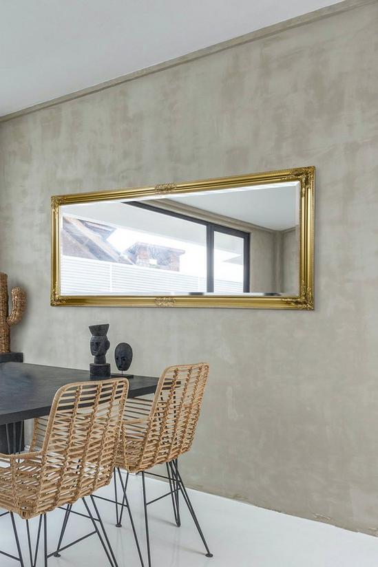 MirrorOutlet 'Austen' Gold Elegant Full Length Wall Mirror 160cm x 73cm 1