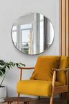 MirrorOutlet All Glass Circular Bevelled Venetian Design Round Wall Mirror 90 x 90CM thumbnail 1