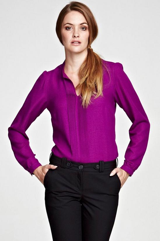 Hot Squash Blouse with pleat front 1